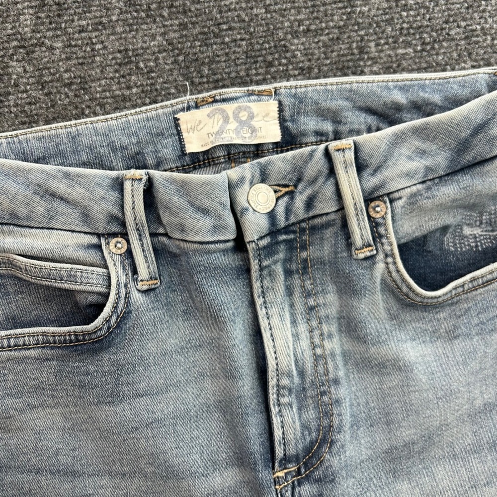 Free People We The Free Skinny Jeans Womens 28 Light Blue Stretch Twenty-Eight